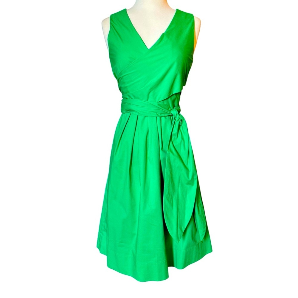 NWT J. By J. Crew | Women Green Emerald A-Line Midi Dress Size 00